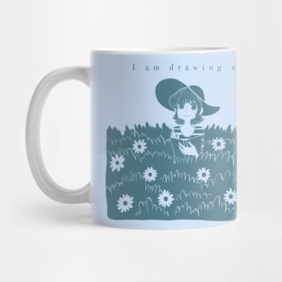 I am drawing you. Flower Field T-Shirt Mug